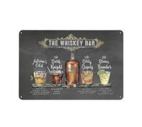 kisoyo Rustic Metal Tin Sign Bar Signs Wall Decor Whisky Bar Decor Wall Art Wine Pictures Wall Art Prints Artwork For Bar Home Bedroom Living Room Wall Decor 8x12 Inch