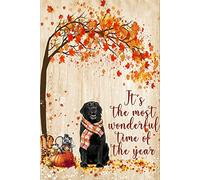 kisoyo Vintage Metal Tin Sign Black Labrador Poster It Is The Most Wonderful Time Of The Year Wall Decor Best Gift For Your Friend And Relative 8x12 Inch