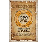 kisoyo Vintage Metal Tin Sign My Circle Of Control Things That Are In My Control Poster Wall Sign Plaque Parlor Bedroom Living Room Courtyard Wall Decor 8x12 Inch