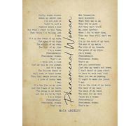 kisoyo Vintage Metal Tin Sign Phenomenal Woman Maya Angelou Poem Vintage Poster Novelty Country Farm Kitchen Home Garden Wall Art Decor Garage Decoration 8x12 Inch