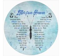 kisoyo When Tomorrow Starts Without Me and I‘M Not Here to See Butterfly Round Metal Tin Sign Rustic Wreath Sign Farmhouse Wall Plaque Home Decor for Living Room,Bedroom,Porch 12x12 Inch