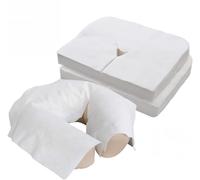 KISPATAI Disposable Face Cradle Covers, Super Soft, Non Stick, Suitable for Various Beauty Beds, Massage Pillows/Massage Sets/Headband Support Sets (100 Counts)
