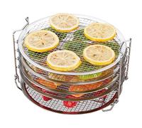 Kispog Dehydrator Rack For Ninja Foodi 6.5 & 8 qt, Instant Pot Duo Crisp 8 qt. Food Grade Stainless Steel