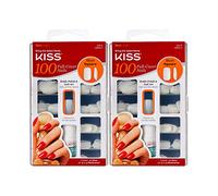 Kiss 100 Full Cover Nails Short Square (Short Length) (2 Pack)