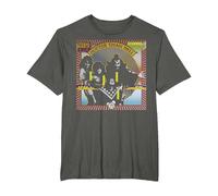 KISS - 1974 Hotter Than Hell T-Shirt, Men's Big and Tall, Asphalt Grey, 5X Tall