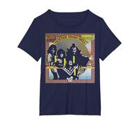 KISS - 1974 Hotter Than Hell T-Shirt, Women's Plus, Navy Blue, 4X