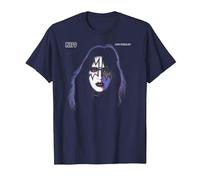KISS - 1978 Ace Frehley T-Shirt, Men, Navy Blue, 6X-Large