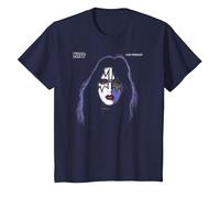 KISS - 1978 Ace Frehley T-Shirt, Youth, Navy Blue, X-Small