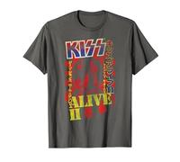 KISS - Alive II Bold T-Shirt, Men, Asphalt Grey, Small