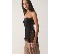 Kiss and Tell Tunic by Intimately at Free People in Black Combo, Size: Large - female