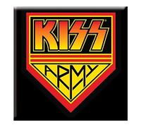 Kiss Army steel fridge magnet