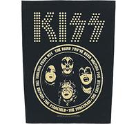 KISS Back Patch Hailing From NYC Band Logo Official Black One Size