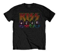 KISS Band Logo Faces And Icons T Shirt XL