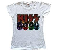 KISS Band Logo Faces & Icons Skinny Fit T Shirt