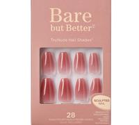 KISS BARE BUT BETTER 28 GLUE-ON FALSE NAILS MEDIUM LENGTH with GLUE NUDE NUDE