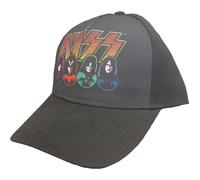 KISS Baseball Cap: Logo - Faces & Icons OFFICIAL NEW
