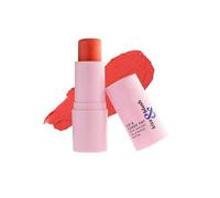 Kiss & Blush Lip, Cheek & Eye Tint - Coral Blush | 3-in-1 Multipurpose Makeup with Avocado Oil & Mango Butter | Creamy, Blendable Formula | Natural Flush for Face, Lips & Eyes | 8.5gm