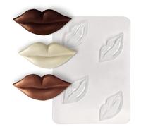Kiss Chocolate Moulds - Sugar Lips - 25g - Packs of 4 or 12 (4 Moulds)