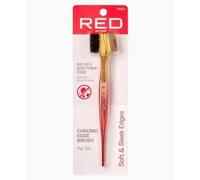 RED by Kiss Chrome Edge Brush Bacteria Free Sterilized Boar Bristles Hair Styling Brush Comb