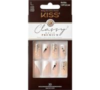 KISS FALSE NAILS CLASSY PREMIUM 30 Set READY TO WEAR NAILS Glue-On GORGEOUS LONG