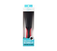 KISS Colors & Care Glide & Define Detangler 9-Row Non-Slip Brush, Large, Black - For Thick & Curly Hair, Tangle-Free, Smooth, Sleek Results, Anti Static, Sturdy & Non-Slip Grip, Multi Uses, &