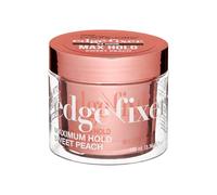 KISS COLORS & CARE Maximum Hold Edge Fixer Non-Greasy Gel Formula Infused With Biotin B7 24 Hour Hold Sweet Peach Scented 3.38 Fl. Oz. (100 ml)