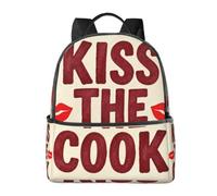 Kiss Cook Phrase Backpack-Lightweight Travel Daypack with Laptop Sleeve