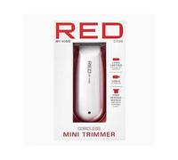 Red by Kiss Hair Clipper, Mini Cordless Hair Trimmer, Long Lasting Hair Cutting Kit, USB-C Rechargeable Haircut Beard Trimming Clippers for Men Women Kids, Portable Grooming Kit (White)