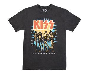 KISS Destroyer 3D Logo Limited Edition 999 Only Premium Wash T Shirt