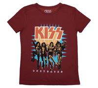 KISS Ladies T-Shirt: Destroyer 3D Logo (Small)