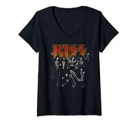 KISS - Destroyer Cartoon V-Neck T-Shirt