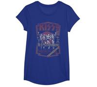 KISS - Destroyer Japan 1978 T-Shirt, Girls, Royal Blue, Small