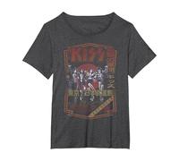 KISS - Destroyer Japan 1978 T-Shirt, Women's Plus, Dark Heather Grey, 6X