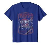 KISS - Destroyer Japan 1978 T-Shirt, Youth, Royal Blue, X-Small