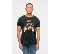 KISS Destroyer Snow Wash T-Shirt in Black | Size: 2XL Kiss Black 2XL