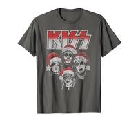 KISS - Detroit Rock Santa T-Shirt, Men, Asphalt Grey, Medium