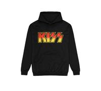 Kiss - Distressed Logotype - Hoodie - black - XXL - 50% Cotton, 50% Polyester XXL
