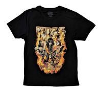 KISS End of The Road Tour Orange Logo T Shirt M