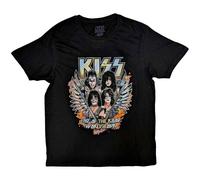 KISS End Of The Road Wings Official Tee T-Shirt Mens