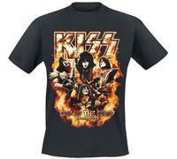 Kiss EOTR Tour 2023 On Fire T-Shirt black M