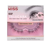 KISS Falscara DIY Eyelash Extension Lengthening Wisps - Featherlight Synthetic Reusable Artificial Eyelashes Multipack of 24 Mini Lash Clusrters for that Authenitic Eyelash Extension Look