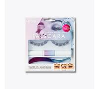KISS Falscara DIY Lash Extension Starter Kit 10 Reusable Featherlight Eyelash Lengthening Wisps, Applicator, Bond & Seal