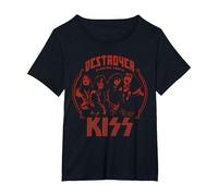 KISS - Flaming Youth T-Shirt, Women's Plus, Black, 5X