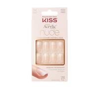 KISS French Artificial Nails Salon Acrylic Simple Life 28 Pack plus Glue Medium
