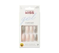 KISS Gel Fantasy Collection Nail Manicure Set Friends Long Square False Nails Includes 28 False Nails, Nail Glue, Nail File and Manicure Sticks