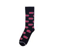 PERRI'S SOCKS, KISS® Crew Socks, Officially Licensed Rock Band Socks, Cushioned Novelty Socks for Men and Women, Black, One Size KSA303-001-O