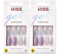 KISS Glam Fantasy Nails - Rainbow Rings (Pack of 2)