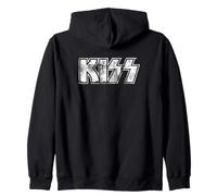 Kiss Hard Rock Music Band Vintage Logo by Rock Off Zip Hoodie