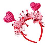 Kiss Headband, Valentine's Day Costumes for Women | Red Headband Valentine's Day Costume - Valentine's Day Headband, Hair Hoop, Photo Props for Engagement, Halloween, Bridal Shower, Birthday