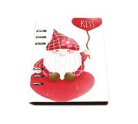 Kiss Heart Balloon Notebook A5, Pu Leather Notebooks, Lined Paper Spiral Bound Notebook A5 180Pages/90Sheets, Lined Journal for Writing, Exercise Books for Work, Revision Supplies Journal Diary